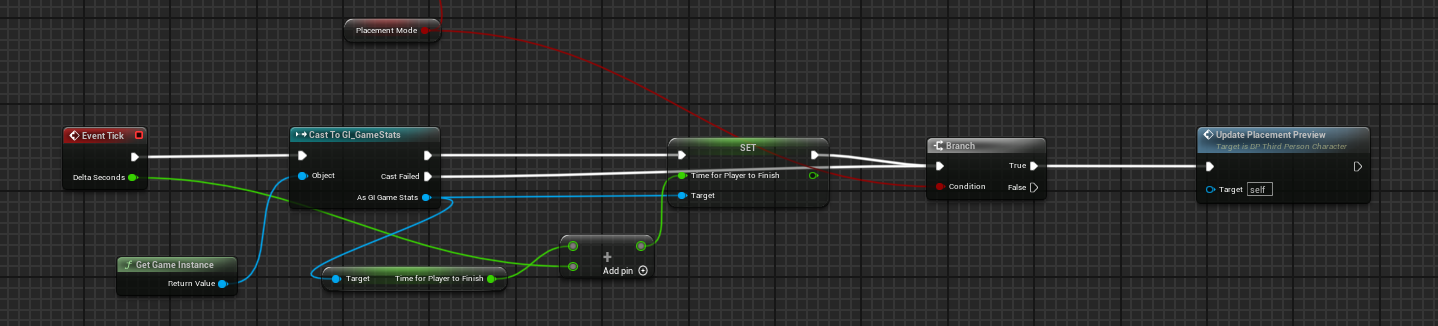 Placement Mode3 blueprint code sample